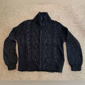 Loft sweater jacket with full zipper size large